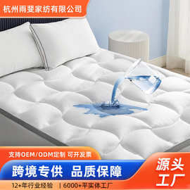 跨境防水床垫床上用品定制wish家用夹棉床笠超厚绗缝床垫保护罩套