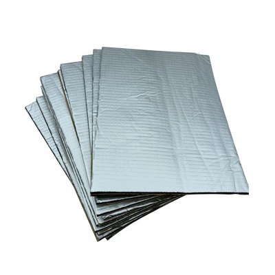 Manbuer blue/silver checkered car sound insulation sound absorption material heat insulation cotton aluminum foil sound insulation cotton belt adhesive (Car sound-absorbing cotton)