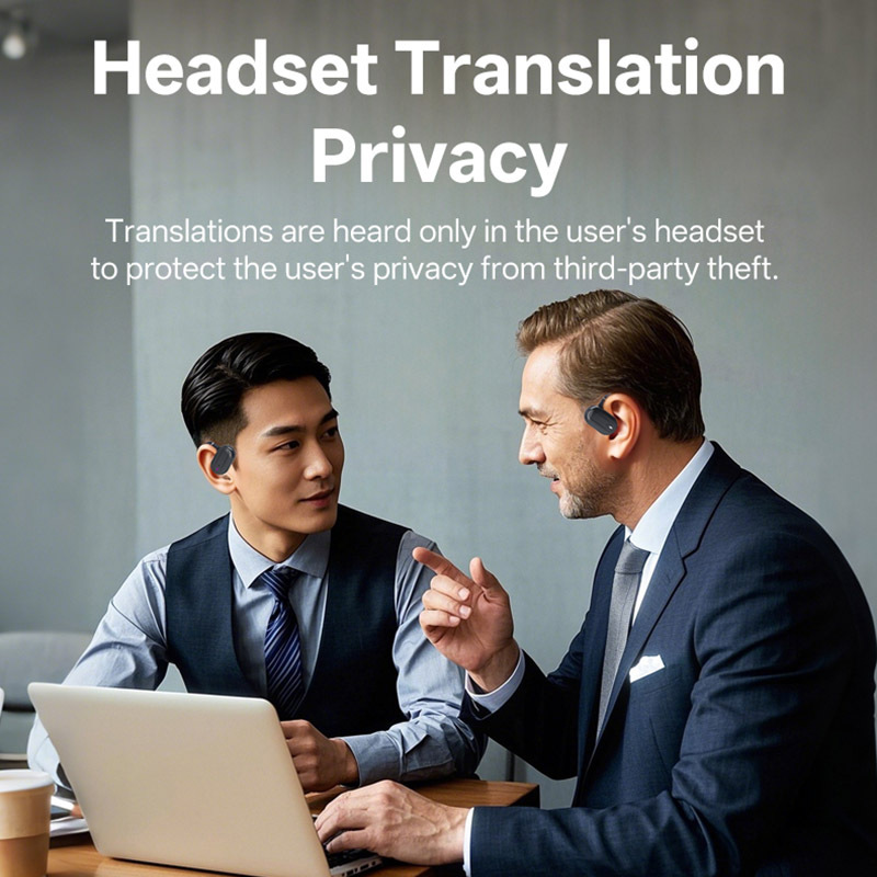 Transfronterizos gratuitos traductores inteligentes Responder llamadas y disfrutar de la música Ilimitado auriculares Bluetooth traductor de video