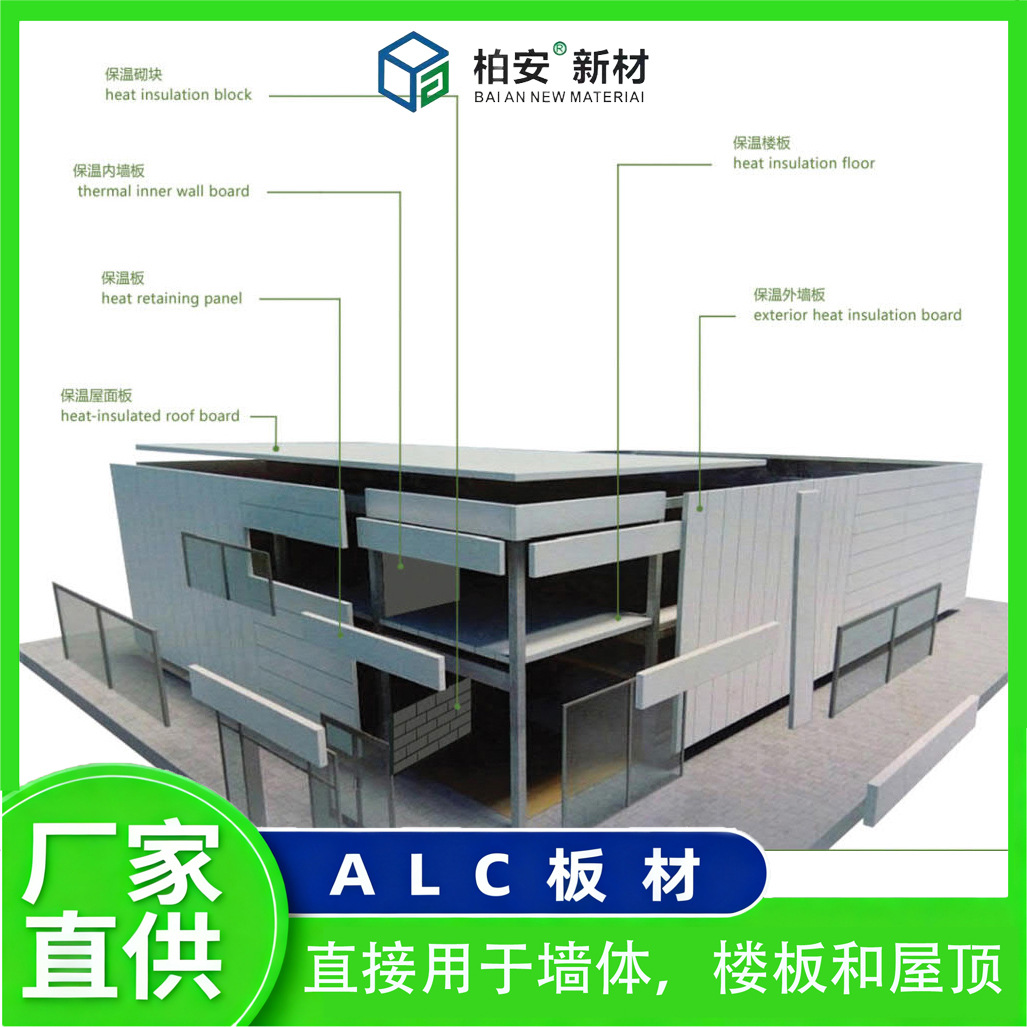 ALC隔墙板轻质隔音保温混凝土ALC板隔墙板轻质板隔音板保温混凝土