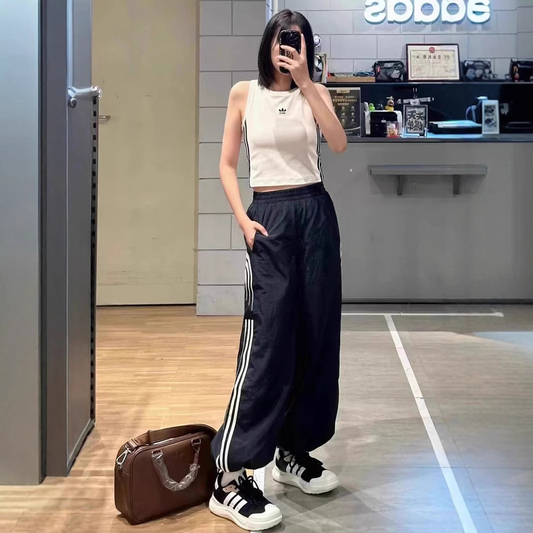 Clover Embroidered Pure Cotton Rib Fabric Sleeveless Vest T-Shirt Summer Slimming Look Korean Style Women's Top