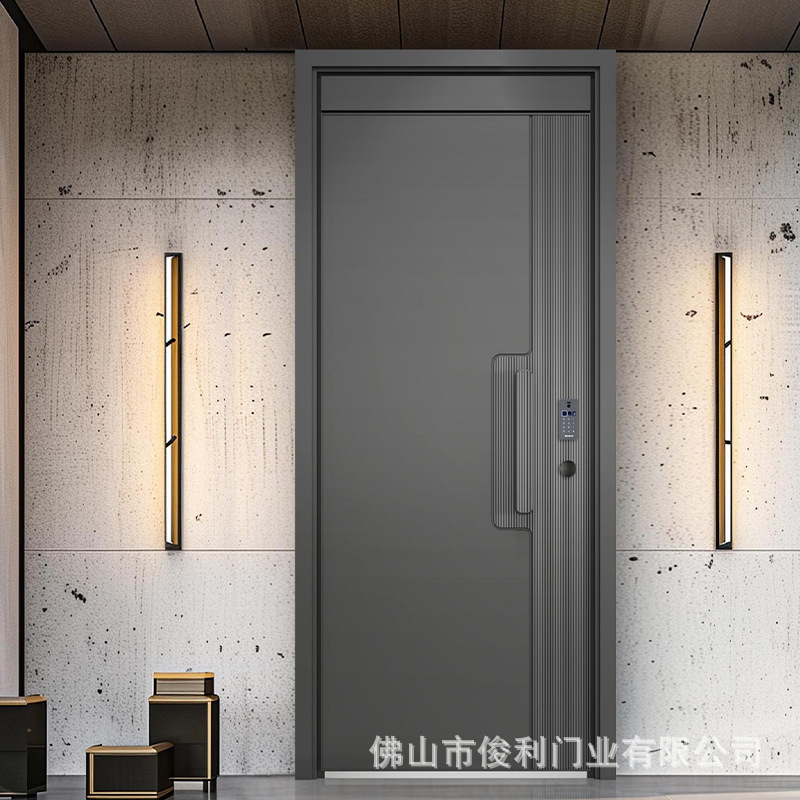 2026 New Model Cast Aluminum Anti-Theft Entry Door, Villa Entry Door, Armored Entry Door, Apartment Entry Door, Light Luxury Style