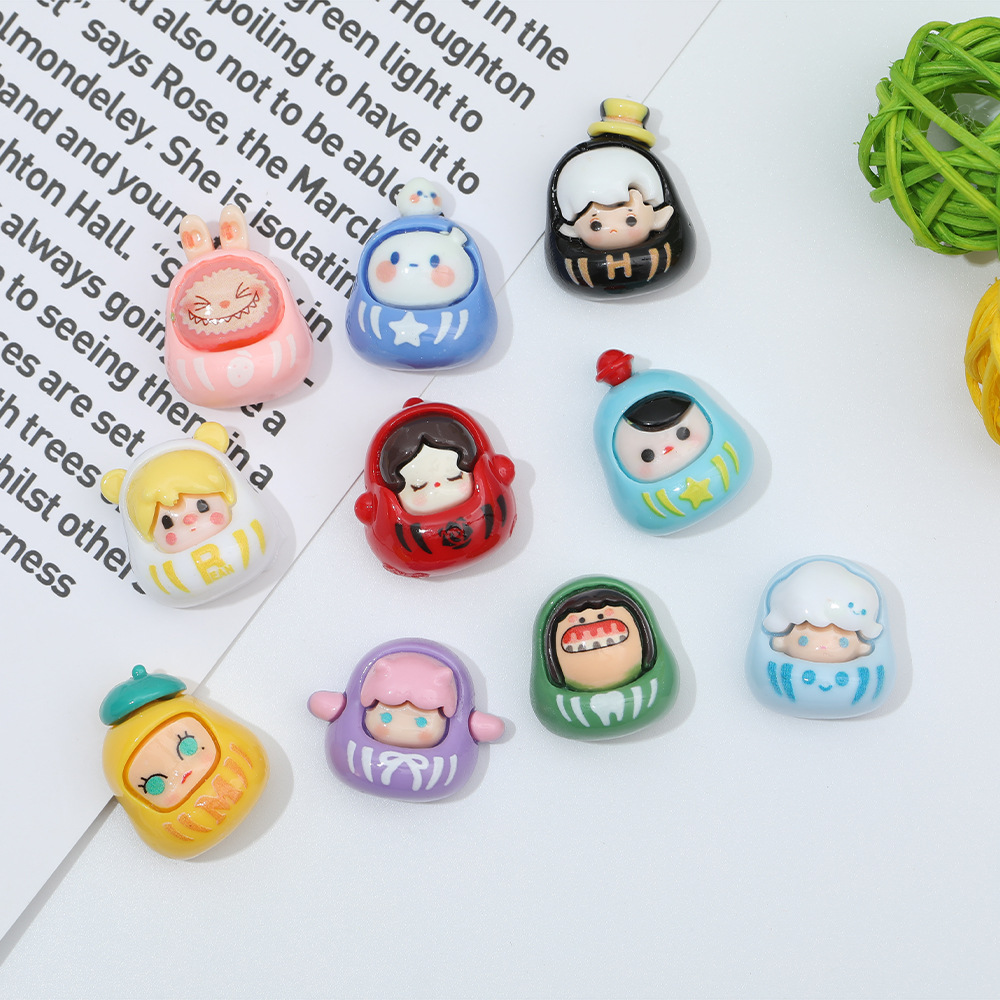 Damo de dibujos animados de grano lindo diy accesorios de resina tridimensional crema pegamento llavero colgante teléfono caso accesorios materiales, etc.