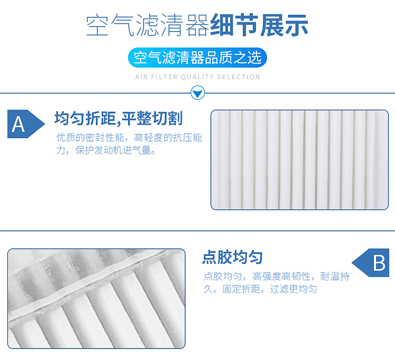 Freudenberg Air Filter Element Compatible with New Santana, Jetta, Lavida, Bora, Golf 7, Xintai, Octavia, Sagitar