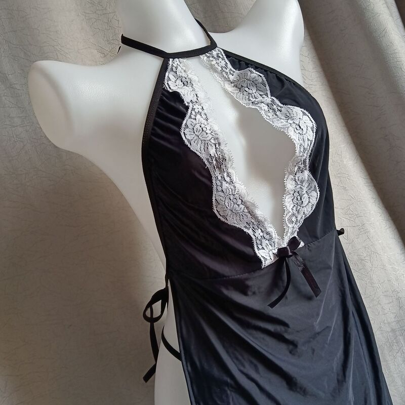 Extra Large size sexy lingerie pure desire V-neck open chest rope clothing suit backless flirting pajamas lace nightdress 7102 Extra Large size sexy lingerie pure desire V-neck open chest rope clothing suit backless flirting pajamas lace nightdress 7102