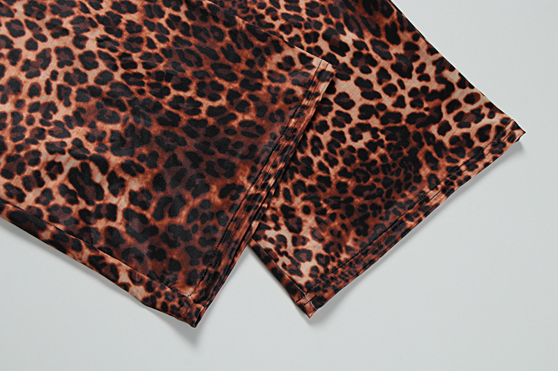 New Arrival Women Fashion Sexy Y2K Spice Girl Leopard Wrap Bust Jumpsuit Dress Sleeveless Outwear Bodycon Club Wear_ecoleips.com