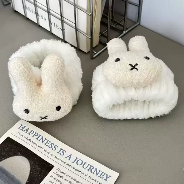 Rabbit Face-Washing Wristband, Cute Elastic Wristband, Moisture-Proof Sleeve Protector, Water-Absorbing and Quick-Drying