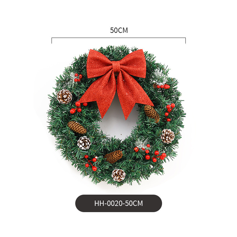 アマゾン起爆クリスマス花輪藤条30/40/50/60cmクリスマス装飾花輪門掛シーン|undefined