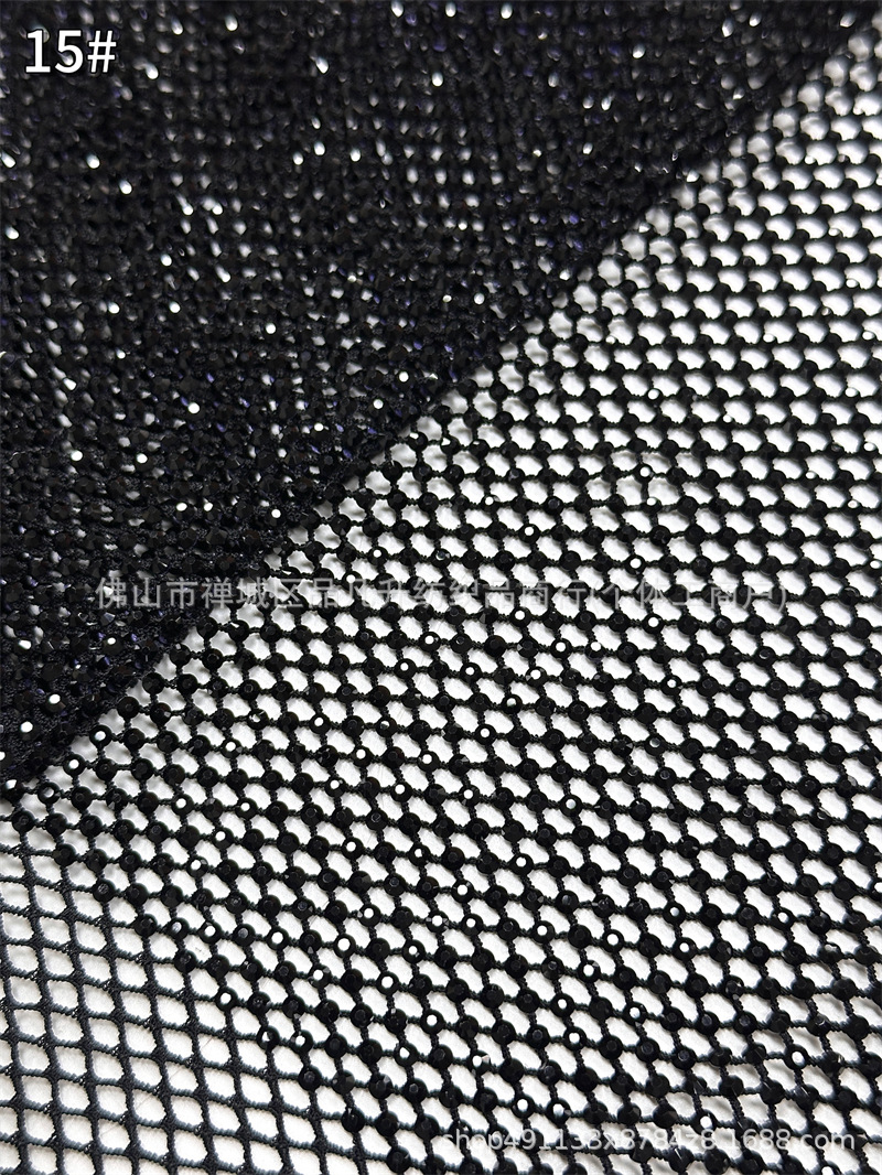 Fábrica de nuevos productos al por mayor Zhongshan 10 imitación de vidrio de diamond tela tela de vestido de baile