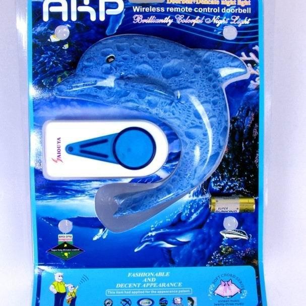 供应外贸出口AC117型泰而安遥控门铃 无线门铃 海豚形门铃