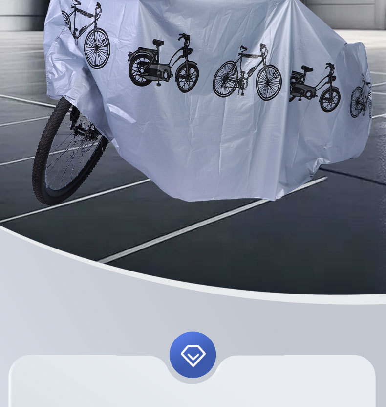 Motorcycle Cover PEVA Bicycle Cover Electric Motorcycle Rain Dustproof Cover