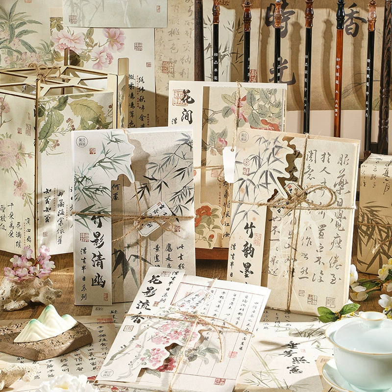 См. Eslite плавающий день серии-материал бумаги ретро национальный стиль каллиграфии текст