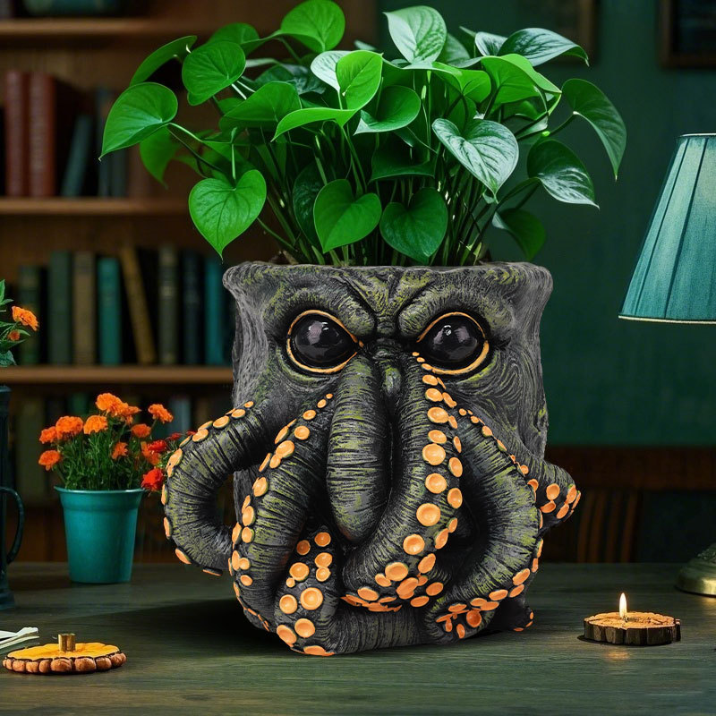  New Product Cthulhu-Style Monster Cthulhu-Style Monster Tentacle Squid Flower Pot Ornaments