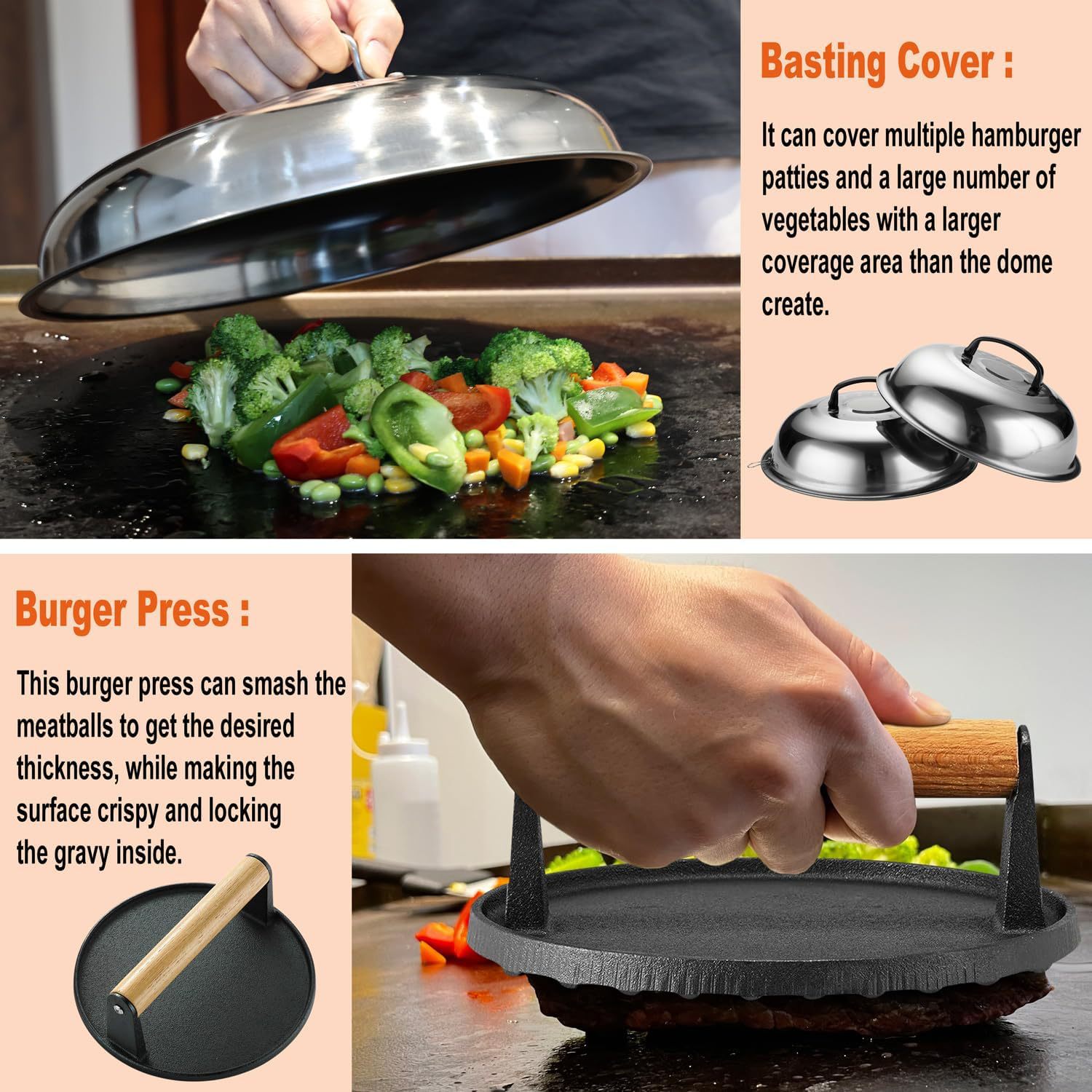 Amazon venta transfronteriza de acero inoxidable conjunto de parrilla de acampado al aire libre barbacoa de buey de vaca herramienta de parrilla de parrilla de combinación