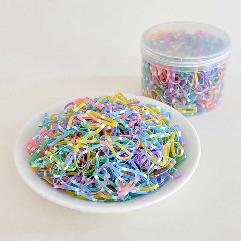 Anchamiento y espesamiento de la banda de goma para fortalecer la cuerda de la cabeza una vez atada cubierta de cuero para el cabello anillo para el cabello latas para la mujer al por mayor