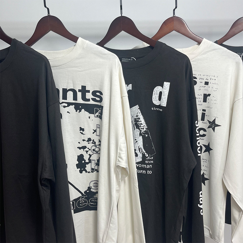 GMABCD Unisex Portrait Graphic Long-Sleeve T-Shirt – Relaxed Cotton Streetwear - detail 5
