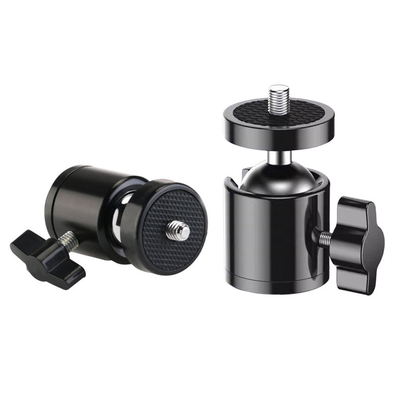 Universal multi-functional mobile phone live light supplement bracket accessories 360 degree rotation 1/4 single hole universal metal pan/tilt Universal multi-functional mobile phone live light supplement bracket accessories 360 degree rotation 1/4 single hole universal metal pan/tilt