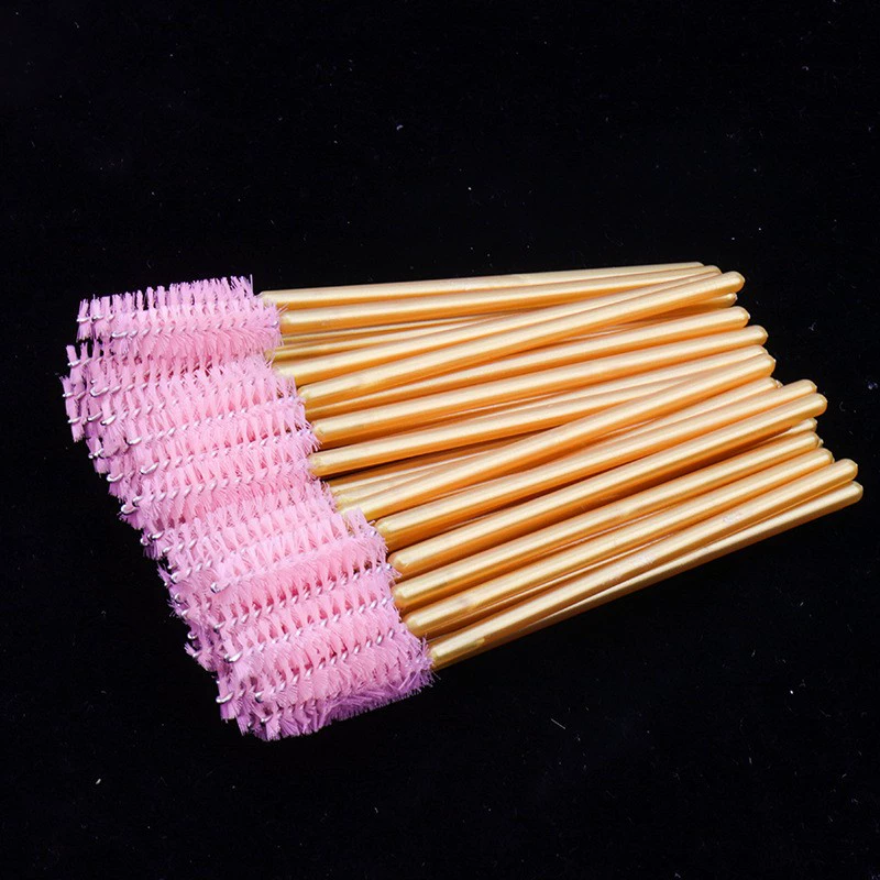 Disposable brush for eyelashes, curly false eyelashes for extension
