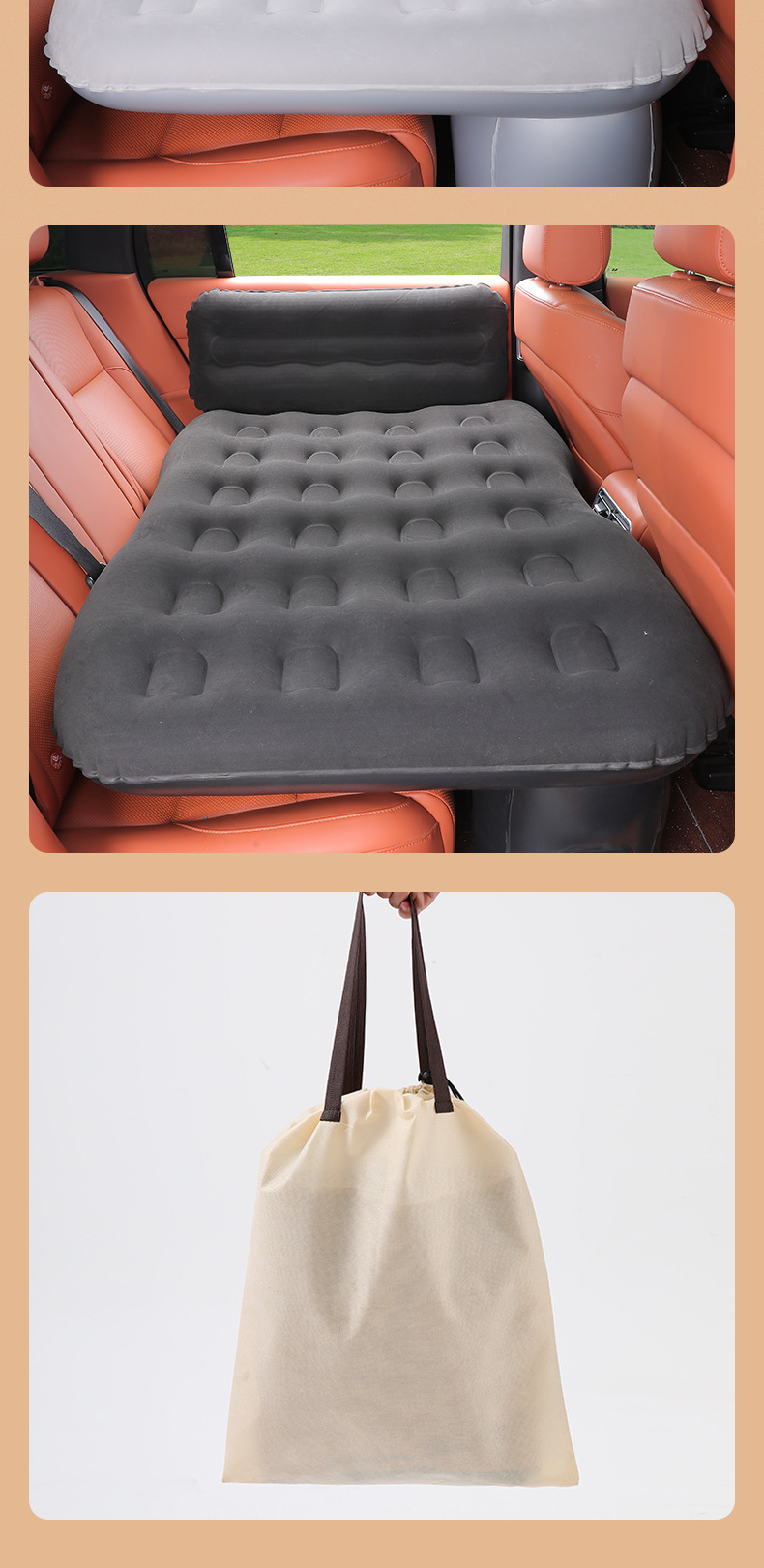 Geely Geometry G6M6 Jiaji Jingang Suitable for Car Use Inflatable Bed Fully Automatic Inflatable Sleeping Pad Travel Bed Camping Bed