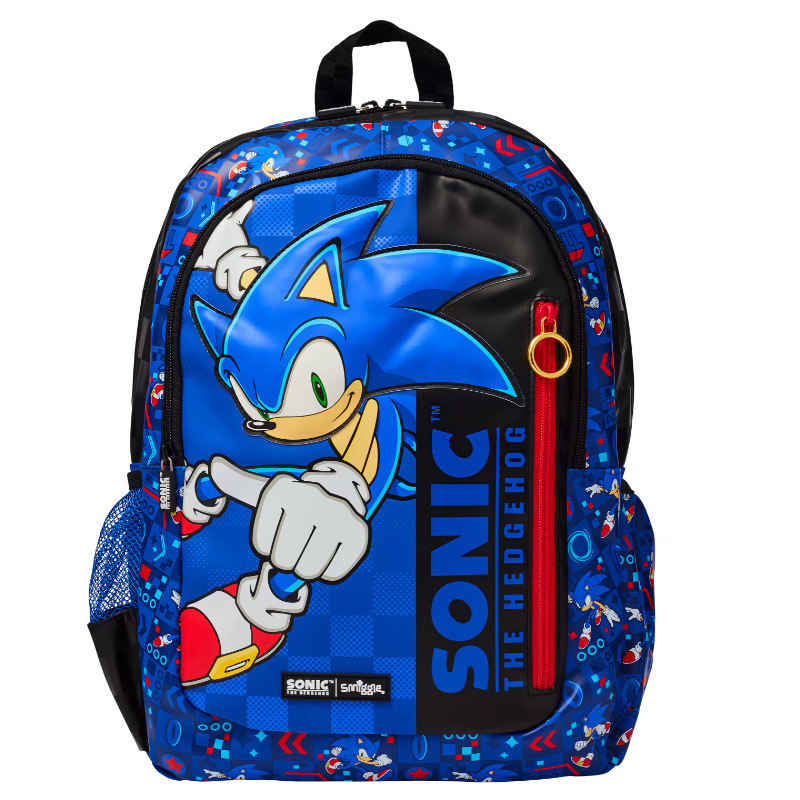 オーストラリアン Smiggle 子供用ランドセルソニックソニック大型漫画バックパック大容量バックパック男性と女性用|undefined