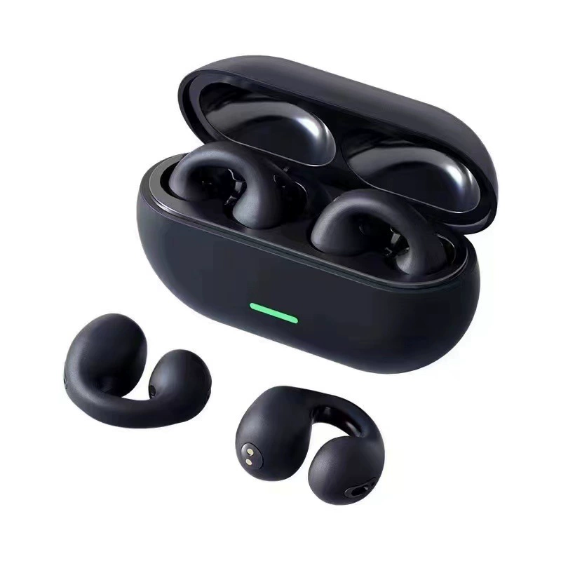 Беспроводные наушники-гарнитура T75 Bluetooth, наушники открытого уха, качественный звук Hi-Fi (черный/белый)