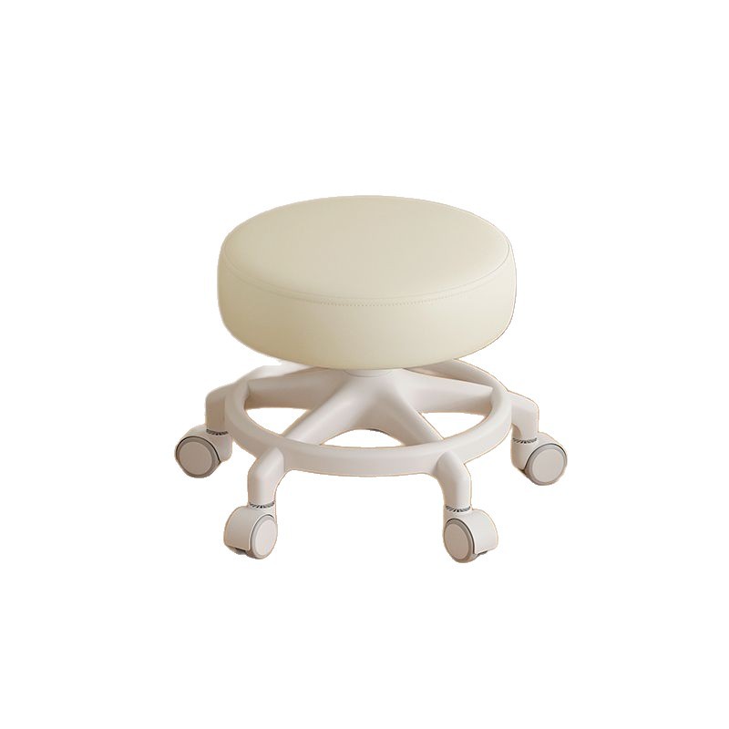 Rueda universal taburete pequeño para cambiar de zapatos, polea de taburete correa baja, banco de rueda de correa redonda, silla de refuerzo anti-rollback para adultos, simple y moderna