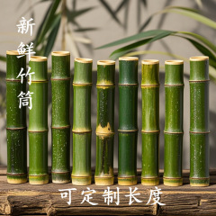新鲜竹子竹竿竹棍竹筒节节高花艺装饰幼儿园玩具手工diy材料创意