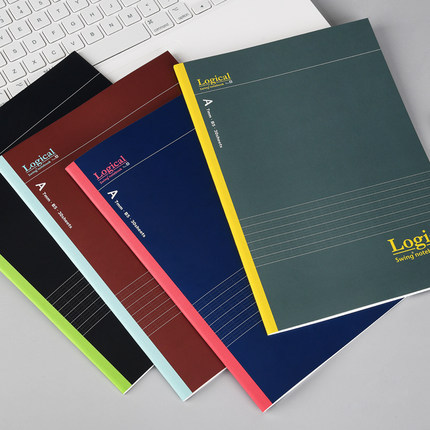 Nakabayashi Zhonglin Japonés cuadrícula lógica simple cuaderno de negocios grande papelería Bloc de notas