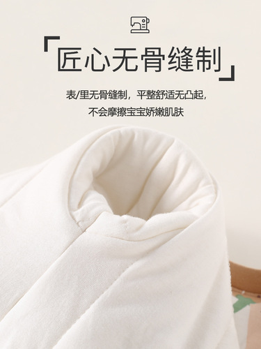 Winter baby one-piece clothes peg cotton three-layer warm and thickened newborn clothes Class A pure cotton baby clothes climbing clothes