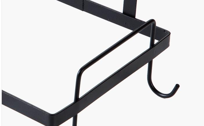 Iron Cabinet Trash Rack Kitchen Trash Rack Plastic Bag Trash Can Stand Storage Rack display picture 7