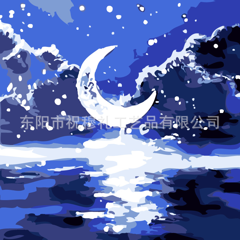 DIY digital pintura al óleo tulipán hecho a mano paisaje color pintura estudiante niños educativos color pintura relleno pintura al por mayor