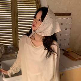 批发韩国2026新款连帽防晒头套面罩女户外骑行防紫外线护颈遮阳帽