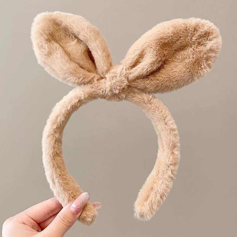 Lavarse la cara en otoño y invierno nuevo clip para el cabello máscara antideslizante pelusa cinta para el cabello lindas bandejas de dibujos animados pareja adornamiento para el cabello