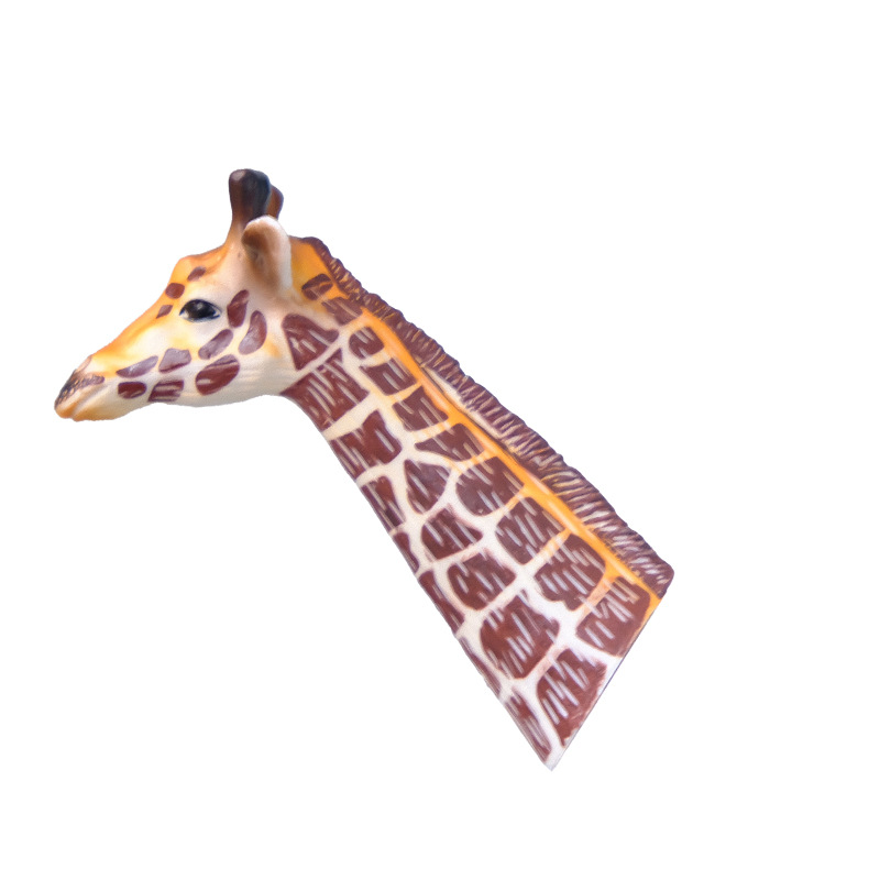 Adornos de refrigerador de succión magnética Imán de refrigerador con cabeza de tigre nórdico Decoración de celebridades de Internet Imán de refrigerador de jirafa Mensaje magnético