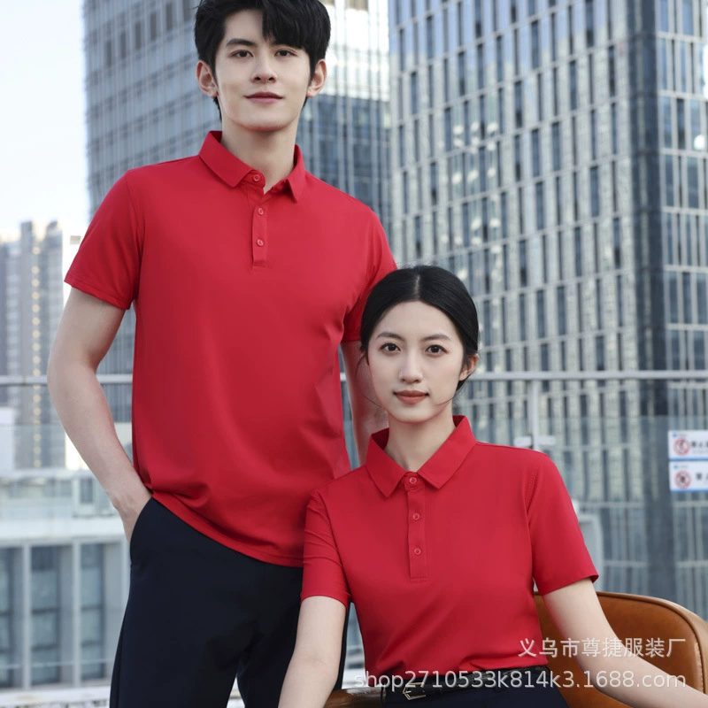 180G льняная хлопковая рубашка-поло с коротким рукавом, классический воротник, для работы, тимбилдинга, культурных мероприятий, с логотипом