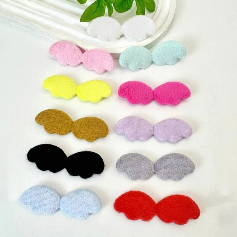 Ultrasonic Embossing DIY Plush Angel Wings Children's Hair Accessories Material Clothing Baryon Handmade Decorative Accessories