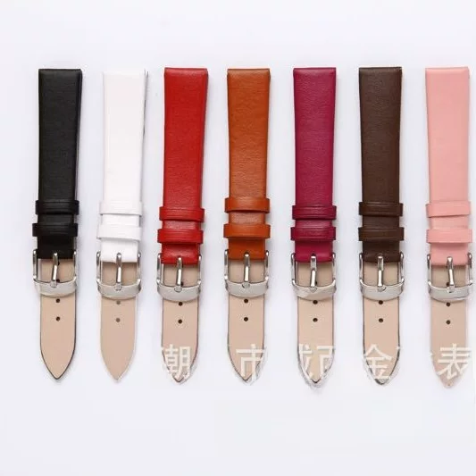 Calfskin Leather Watch Strap, Versatile Plain Weave Watch Strap, Needle Pattern Colorful Leather Watch Strap, Ultra-Thin Watch Strap Manufacturer Available Now