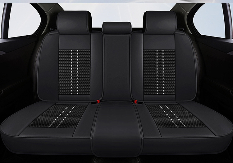 Car Seat Cushion, Suitable for All Seasons, Full Leather, New Model Car Cushion, Seat Cover, Ice Silk Nappa Leather Special Seat Cushion Car Cover