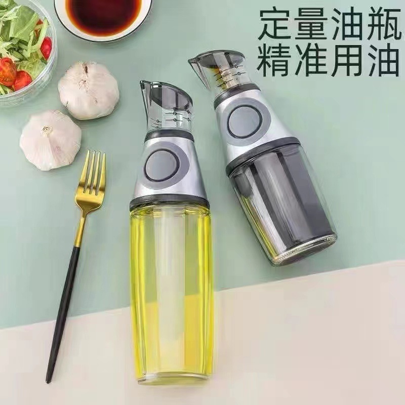 Televisión transfronteriza medidor de presión tipo hervidor de aceite controlable 500ml con botella de aceite de 250ml botella de aceite para artículos de cocina