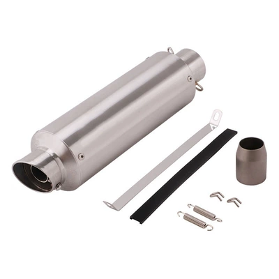 Suitable for Motorcycles: Exhaust pipe - f-stainless-steel-laser-logo
