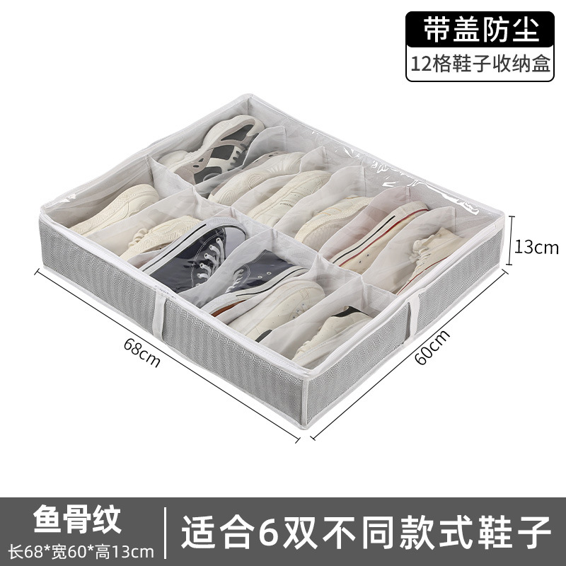 Bolsa de almacenamiento debajo de la cama de gran capacidad de tela no tejida, colcha de algodón para ropa a prueba de polvo a prueba de humedad, bolsa de acabado visual plegable