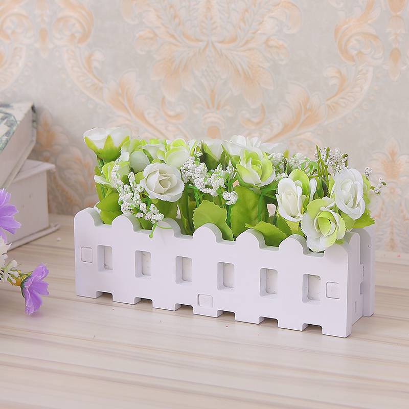 Transparent long fence flower (white)
