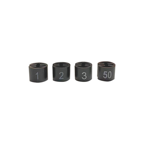 Digital black and white size buttons cross-border various sizes ring size particles ring 1-50 1-100