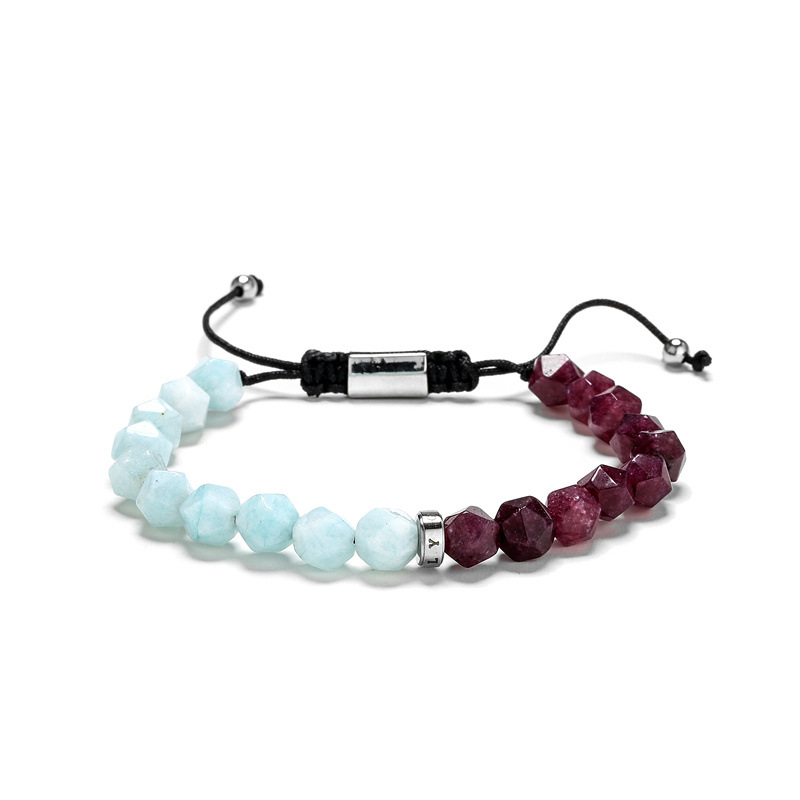 Rétro Géométrique Perlé Agate Bracelets 1 Pièce display picture 3