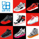 Le Bai Yu Aj Basketball Shoes Miniature Small Particle Building Blocks Children Boys Adult Puzzle Assembled Puzzle Toys