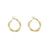 South Korean fashionable trend goods, crooked earrings with pigtail, jewelry, accessory