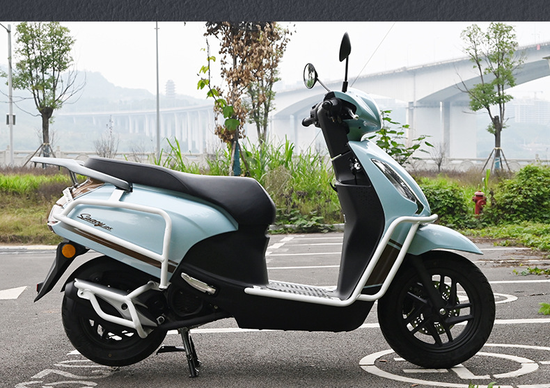 Suitable for Wuyang Honda Spacy125 motorcycle front and rear exhaust pipe guards, anti-fall bumpers, and pedal modification parts