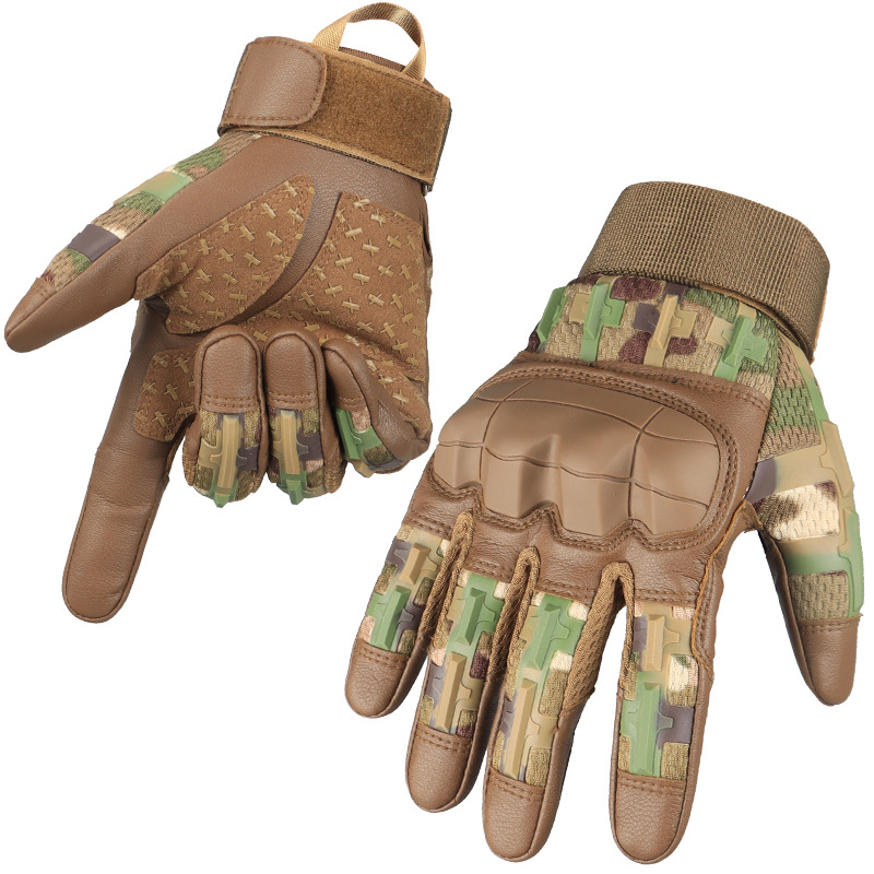 Heavy Duty Tactical Handschuhe Super Technician Schützende Anti-Rutsch-Vollfinger-Touchscreen Motorrad Training Combat Combat Camouflage Männer_voghion.com