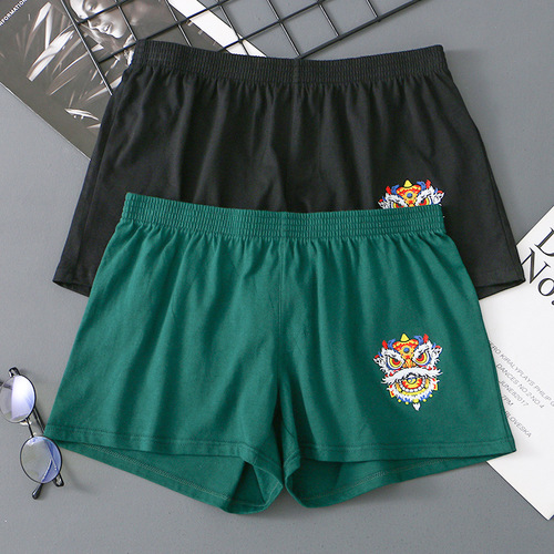 New Awakening Lion men's loose version pure cotton Arrow pants summer underwear lion breathable large size boxer shorts