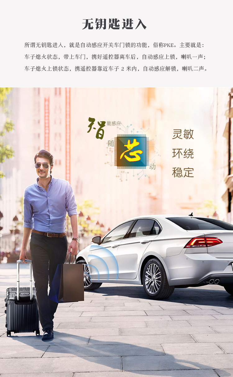 Car Anti-theft Device Mobile Phone Bluetooth Control Keyless Entry